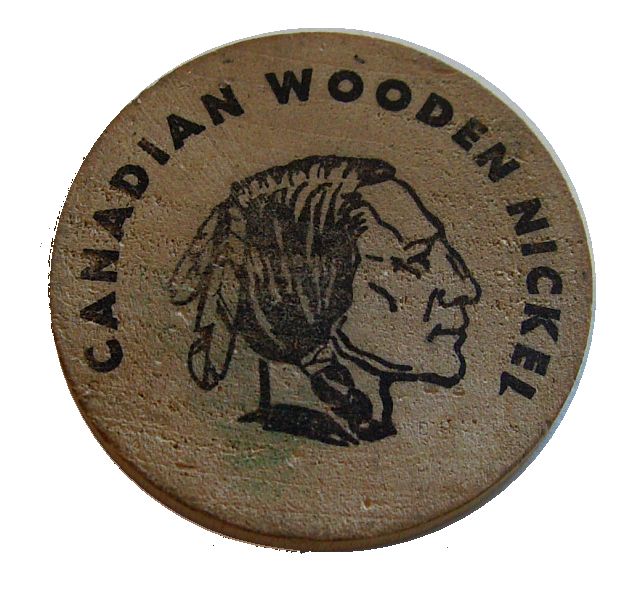 Canadian---Wooden-Nickel-Advertising-Token